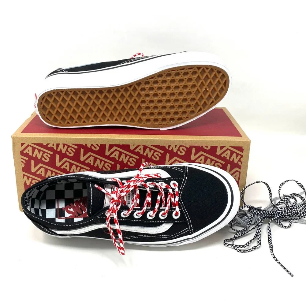 Vans Old Skool Tapered Skateboarding Checkered Women's size Canvas VN0A54F49Y4 - Picture 2 of 11